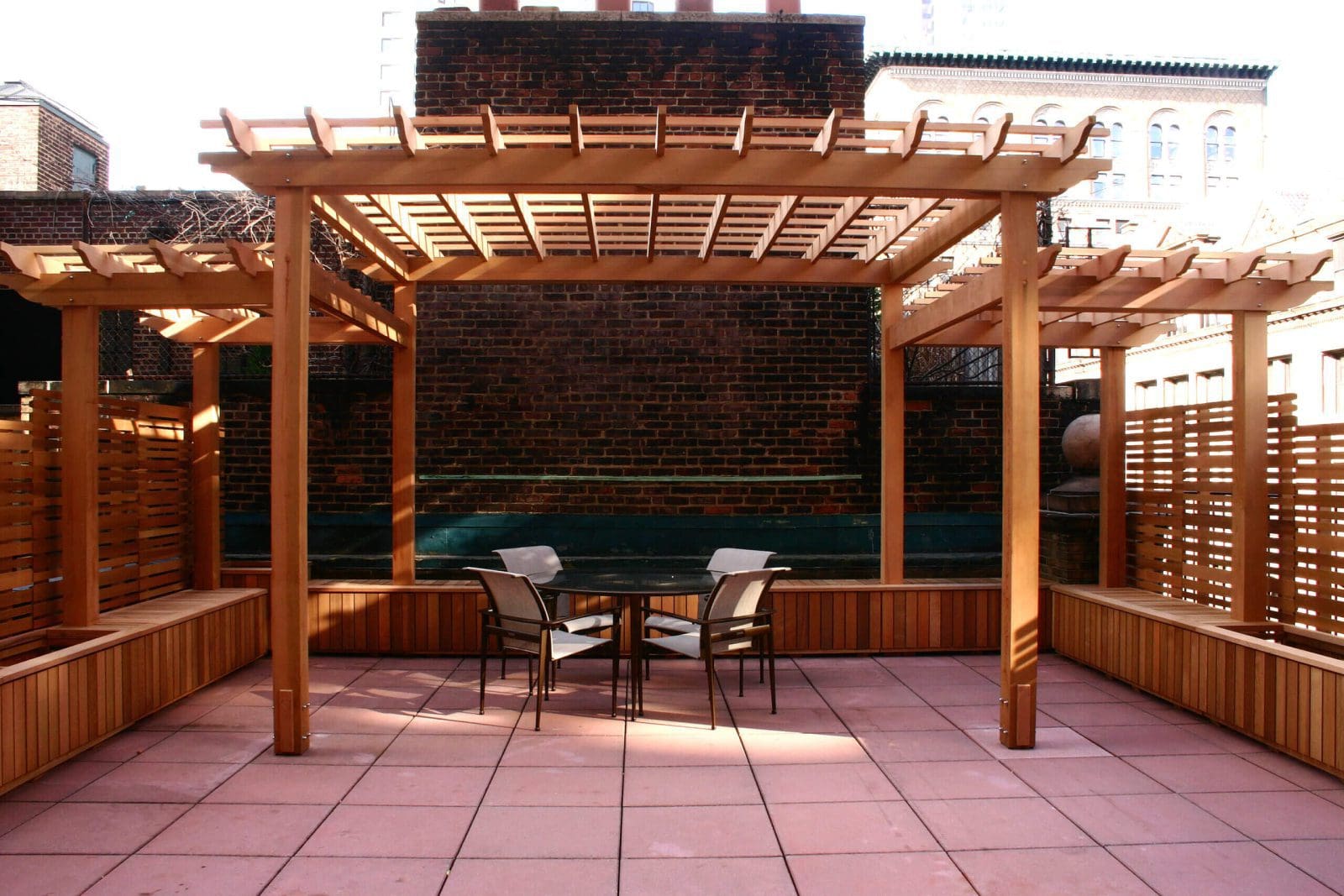 Large Rooftop Pergola and Planters No. RP5