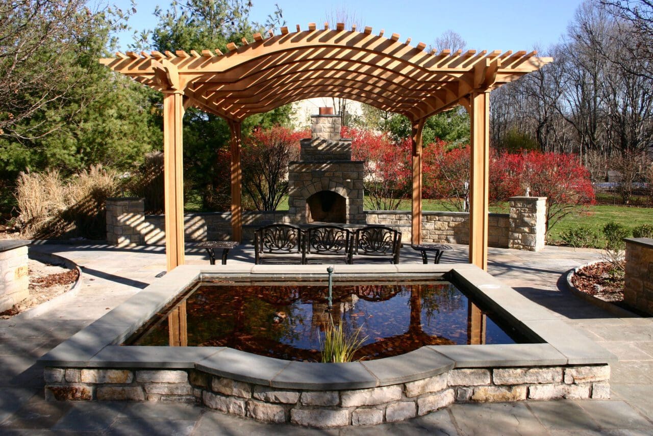 Custom pergola by Trellis Structures