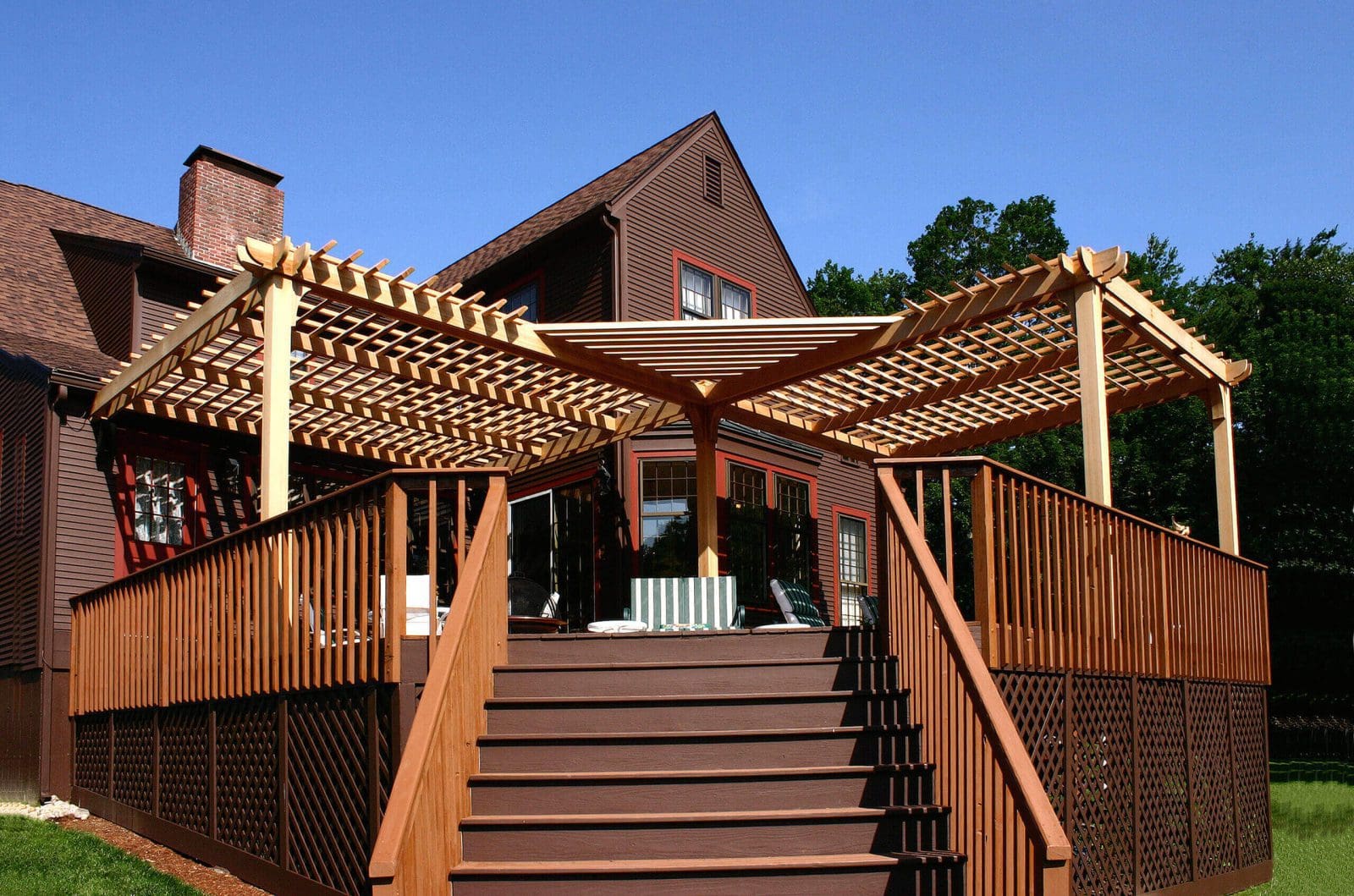 Louvered Deck Pergola No. SP3