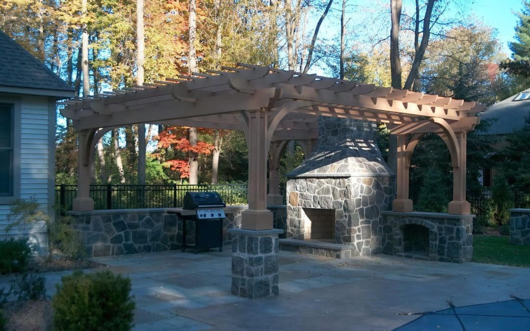 Post and Bracket Pergola No. BP8